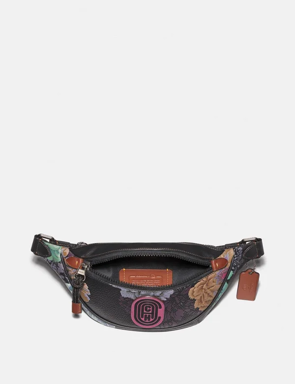 Coach Mini Rivington Belt Bag with Kaffe Fassett Print - Women's - V5/black Multi