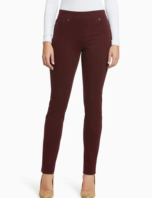Gloria Vanderbilt Womens Avery Pants - Red - Size 12