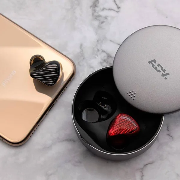 M5-TWS - 3D-Printed True Wireless TWS Earbuds Accent Red