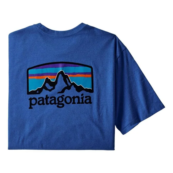 Patagonia Men's Fitz Roy Horizons Responsibili-Tee - Bayou Blue - XXL