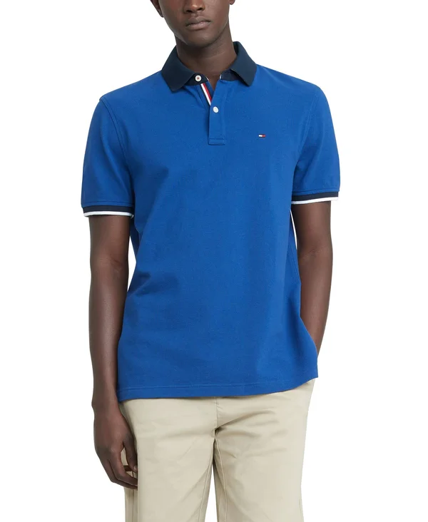 Tommy Hilfiger Men's Flag Pride Polo Shirt in Custom Fit