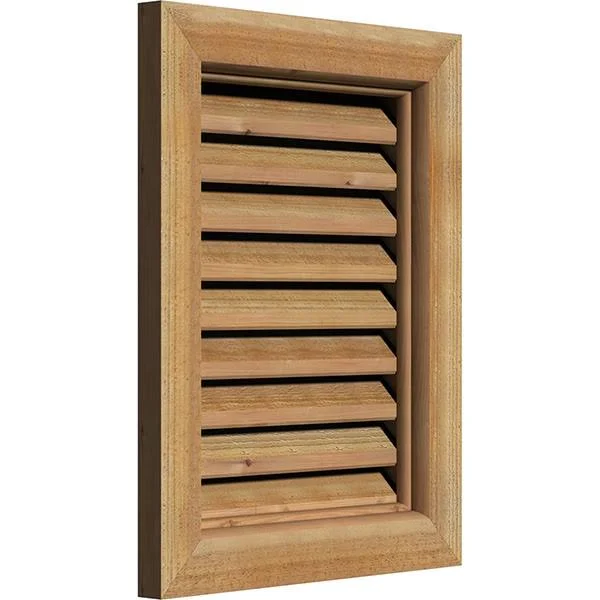 Ekena Millwork GVWVE36X2600RFUWR 36x22W x 26x22H Vertical Gable Vent (41x22W x 31x22H Frame Size): Unfinished - Functional, Rough