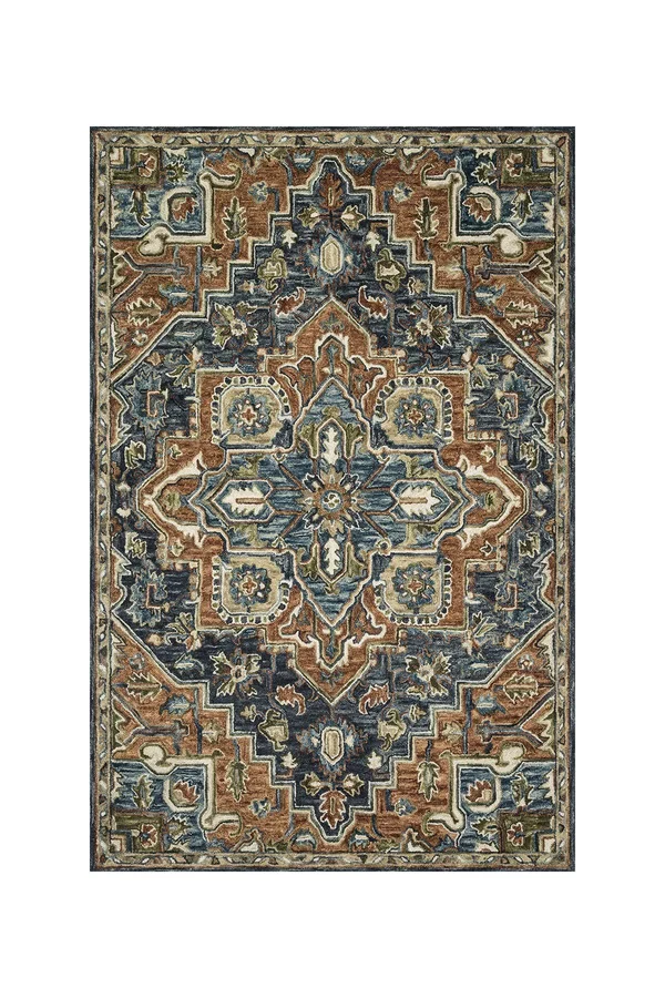 Loloi Victoria VK-16 3&6x22 x 5&6x22 Rust, Multi Rug