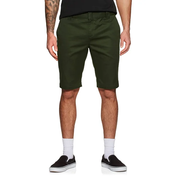 Dickies Slim Fit Mens Shorts - Olive Green