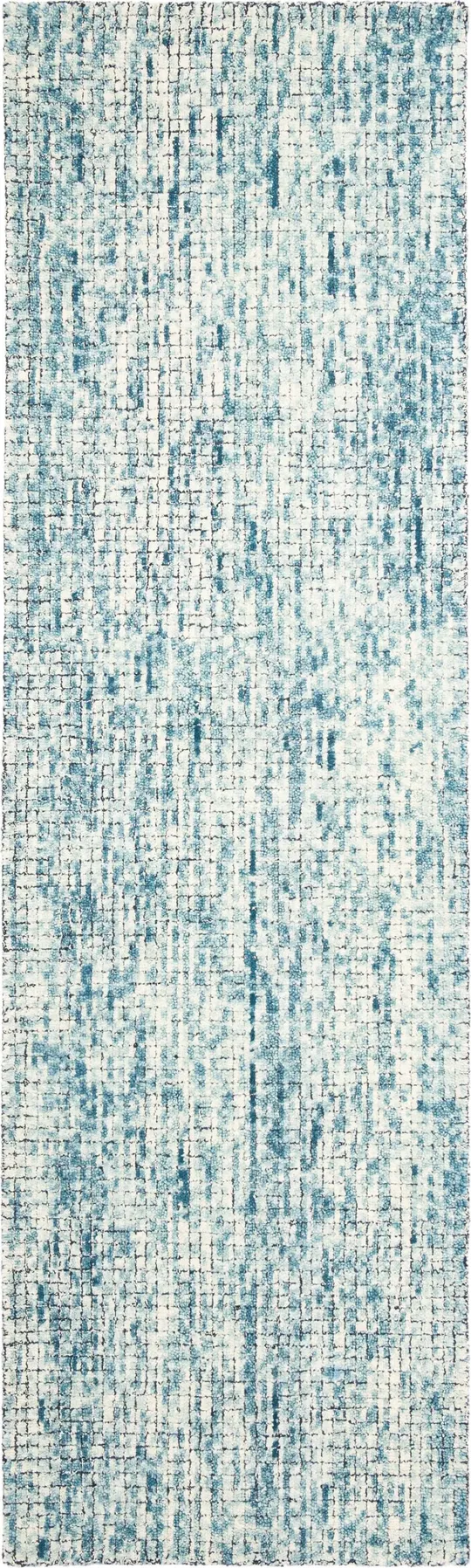 Safavieh 2&-3x22 x 8& Abstract ABT473M Ivory - Navy Rug