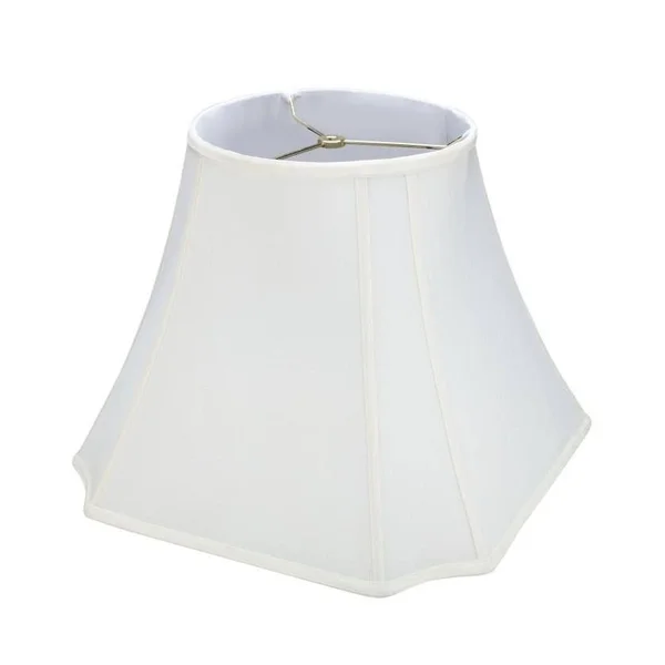 Aspen Creative Corporation 18 in. x 15 in. Off White Bell Curve Corner Lamp Shade
