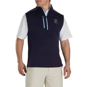 FootJoy 2020 U.S. Open Half-Zip Heather Blocked Vest in Navy Size L