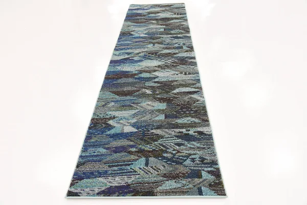 Unique Loom Sedona Rainier Blue 2& 7 x 10& 0 Runner Rug
