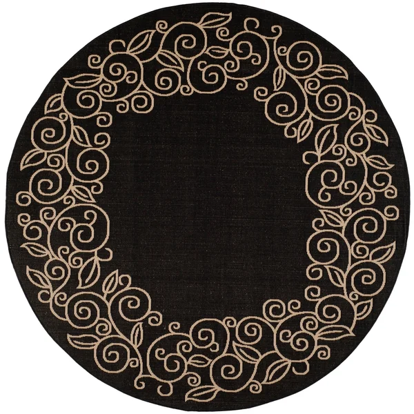 Safavieh Courtyard Blue & Beige 2&-3x22 x 10& Indoor/Outdoor Rug