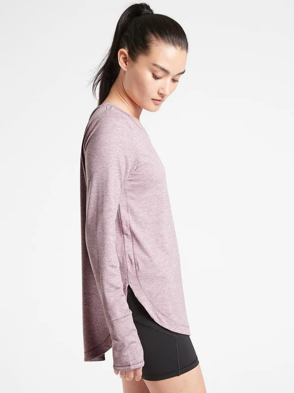 Athleta Women's Uptempo Top Velvety Pink/ Flora Mauve Size M