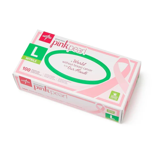 Generation Pink Pearl Nitrile Exam Gloves - Pink, Large