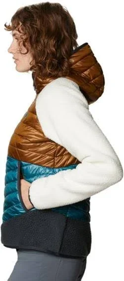 Mountain Hardwear Women's Altius Hybrid Hoody - Xs - Golden Brown