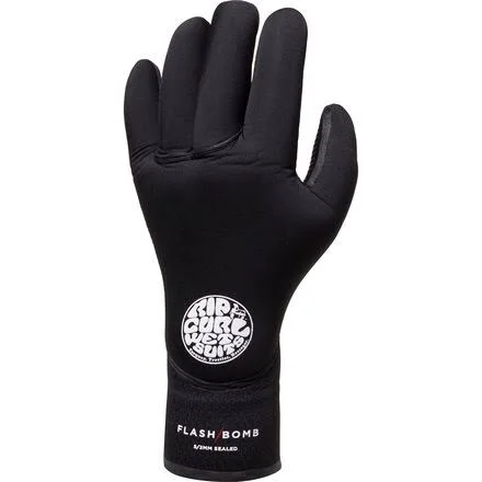Rip Curl Flashbomb 5/3 5 Finger Gloves - Black