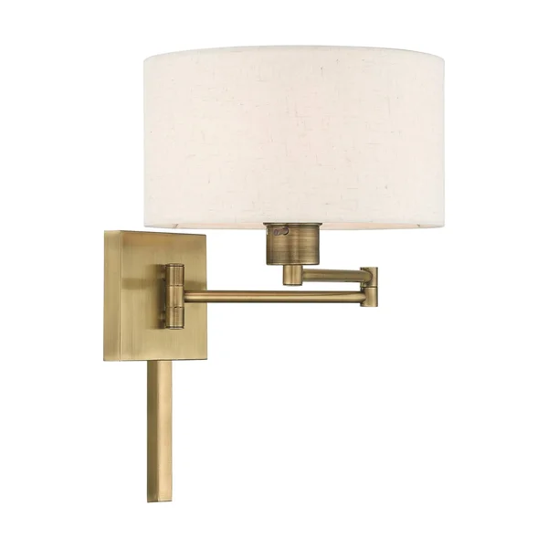 Livex Lighting 40037-07 1-Light Swing Arm Wall Lamp - Bronze