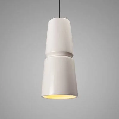 Logan 1 - Light Single Cone Pendant AllModern Bulb Type: Incandescent - Shade Color: Terra Cotta, Finish: Antique Brass