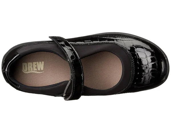 Drew Rose - Women's Mary Jane - Black Croc 8.5 W