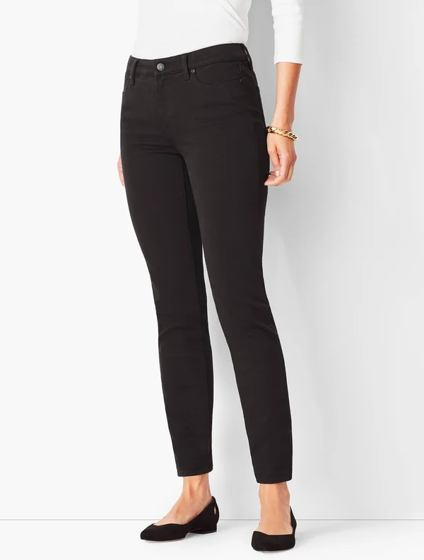 Slim Ankle Jeans - Black - 4 Talbots