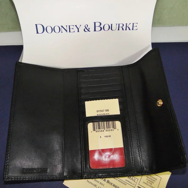 Dooney & Bourke Florentine Leather Continental Wallet - Black