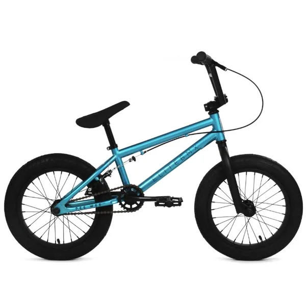 2021 Elite BMX Pee Wee 16x22 Kids& BMX Bike Black Green