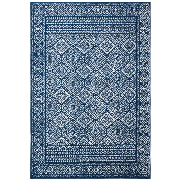 Safavieh Tulum Rug Collection TUL264N - Navy, Ivory - 6&-7x22 x 6&-7x22 Square