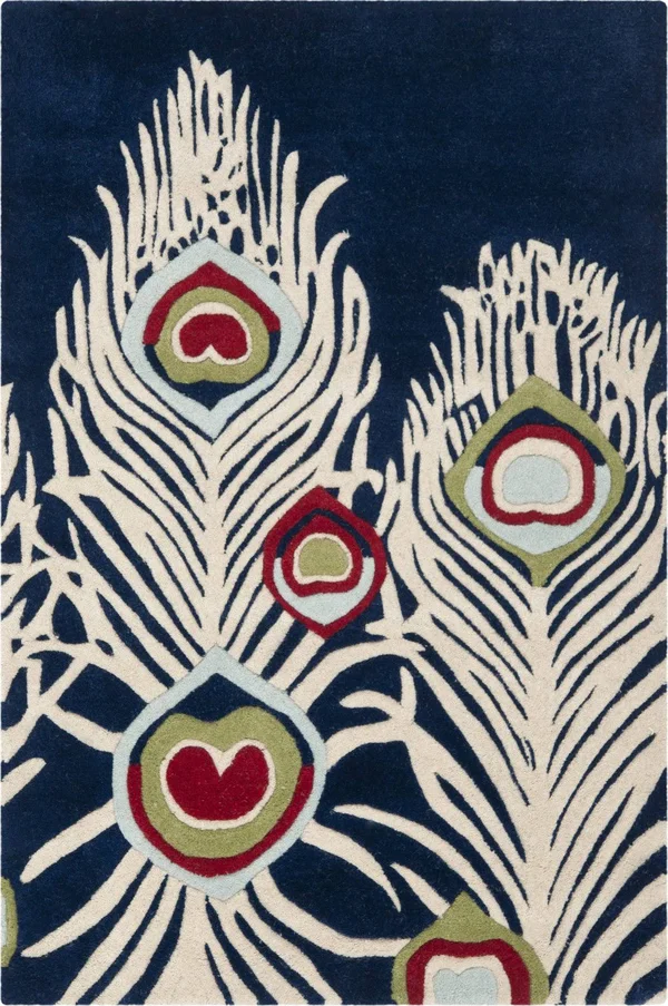 Safavieh Soho SOH709A Area Rug Blue/Ivory 6& x 6& Round