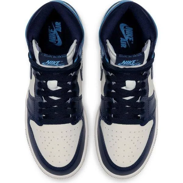 Air Jordan 1 Retro High OG GS &Obsidian& - 575441-140 - Size 4.5