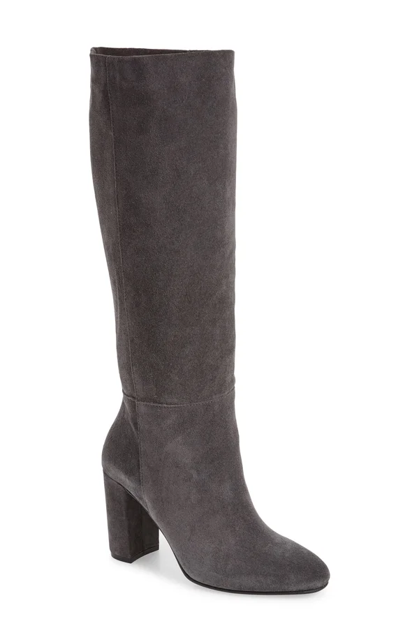 Women's Chinese Laundry Krafty Knee High Boot Gun Powder Suede, 6 M