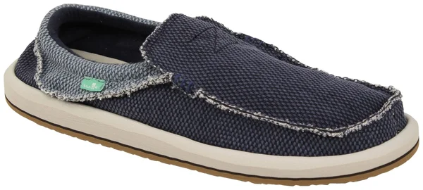Sanuk Men's Chiba - Size: 6, Navy/Blue Canvas
