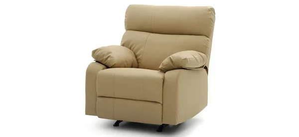 Glory Furniture Manny Faux Leather Rocker Recliner in Beige - G536-RC