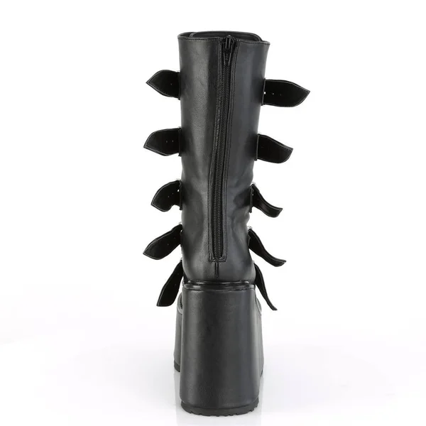 Women's Demonia Swing 230 Platform Mid-Calf Boot - Size: 7, Purple