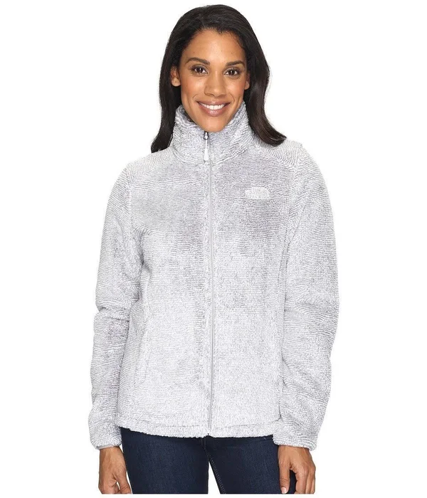 The North Face Women's Osito 2 Jacket TNF White - Metallic Silver Stripe M