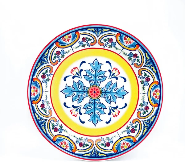 Euro Ceramica Inc. ys-zb-1001 Zanzibar Collection Vibrant Ceramic Earthenware Dinnerware Set, 16 Piece, spanish/mexican Floral D