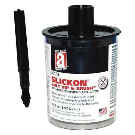 Anti-Seize Technology 45338 Zinc Bolt Dip/brush Compound/lube, 8Oz.