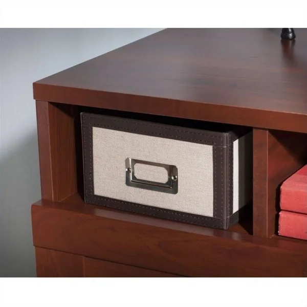 Scranton & Co Reversible Corner Desk in Hansen Cherry