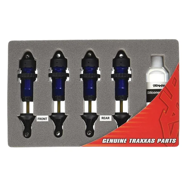 Traxxas 5460a - GTR Shocks - Aluminum, Blue-Anodized (4)
