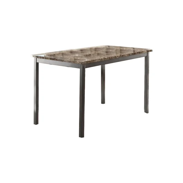 Homelegance Flannery Dining Table - Black Metal 5038-48