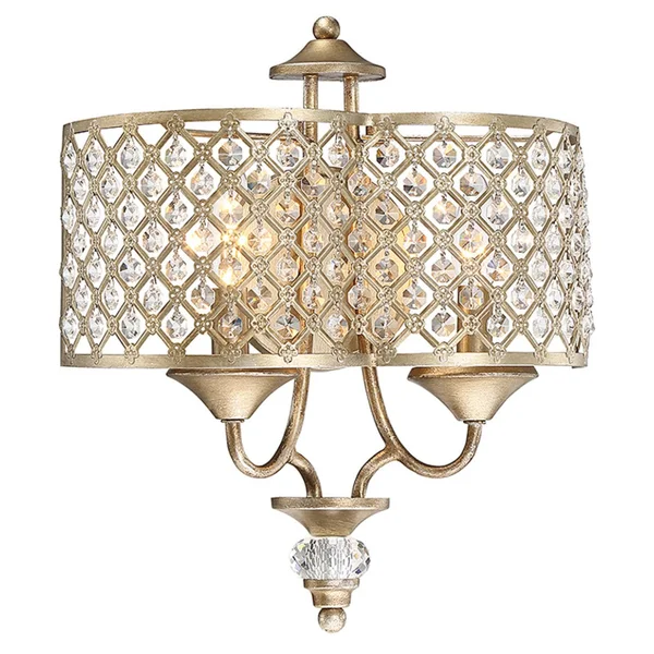 Savoy House-9-2403-2-98-Regis - 2 Light Wall Sconce Pyrite Finish