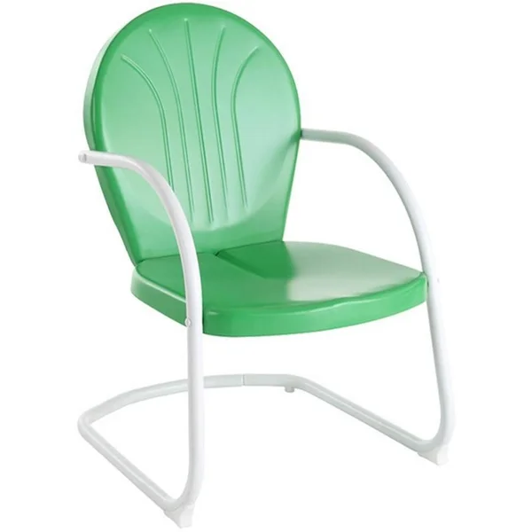 Pemberly Row Metal Chair in Grasshopper Green - PR-420922