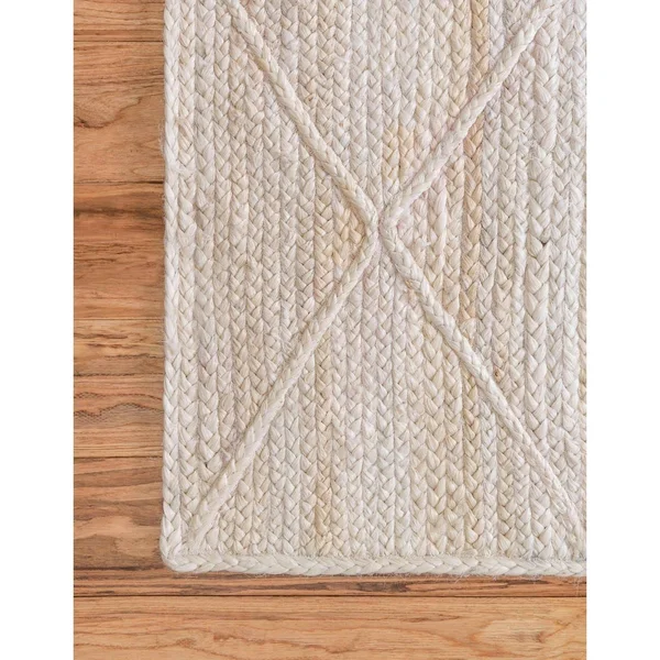 Braided Jute Rug Navy Blue - Rectangle 8& x 11&