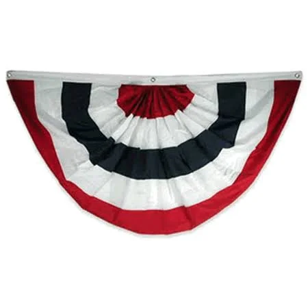 3ft x 6ft Nylon Pleated Fan - No Stars