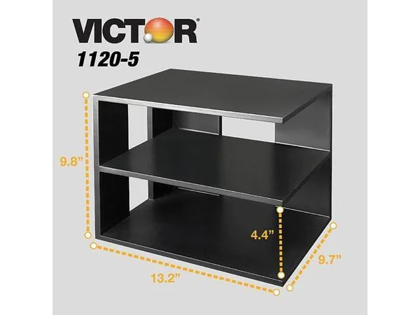 Victor 1120-5 Corner Shelf - Black