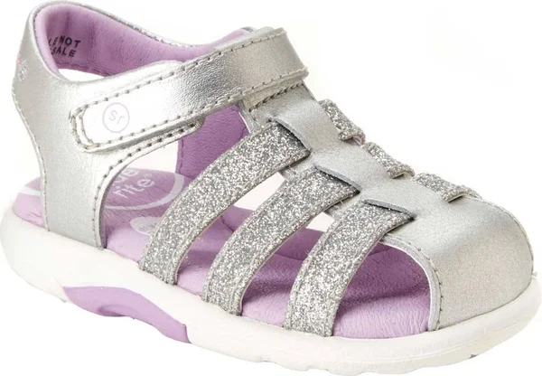 Stride Rite SRtech Luna Sandal - Toddler Girl's, Size: 8.5, Silver