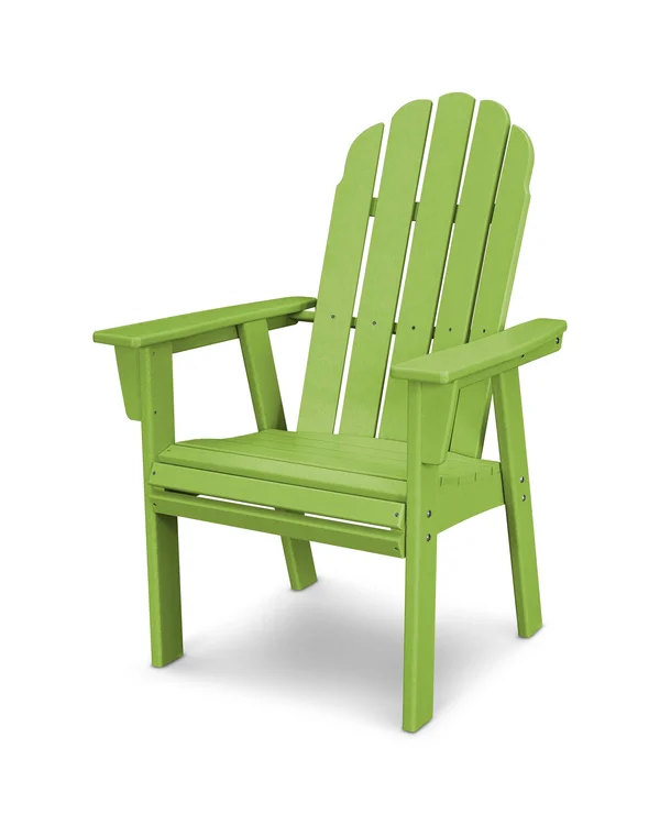POLYWOOD Vineyard Adirondack Dining Chair - Lime - 20.5" x 16.63" x 16"