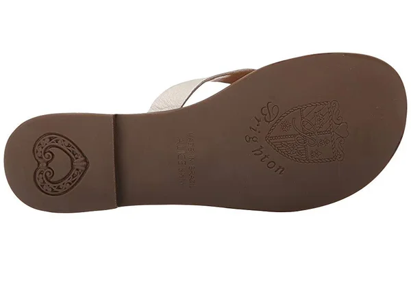 Brighton Alice Women's Sandals White Buffalo : 5 M