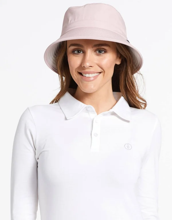 Sun Protective Resort Sun Hat for Women UPF50+, Women's Bucket Hat Misty Blue