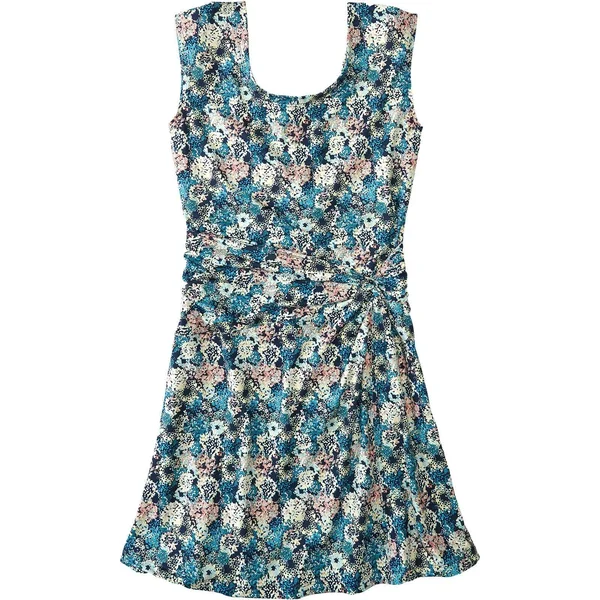 Patagonia Seabrook Twist Dress - Women's FURNAI Floral/New Navy - L