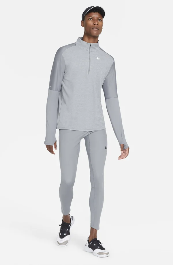 Nike Men's Dri-Fit Element Half-Zip Running Top - Smoke Grey