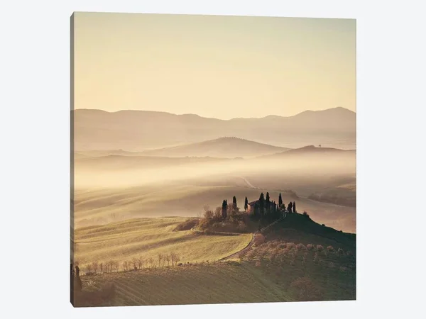 Margaret Morrissey Canvas Art Picture - Tuscan Sunrise ( scenic & landscapes > Nature > hillsides art)