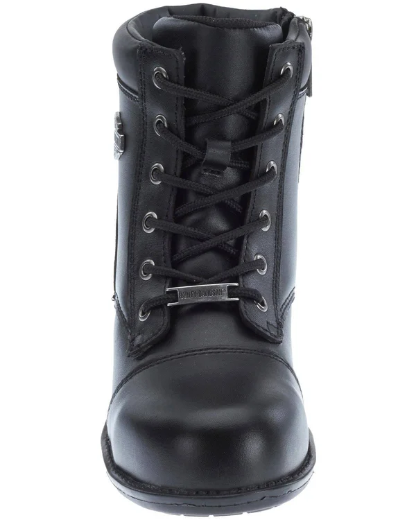 Harley-Davidson Women's Raine Steel Toe Work Boot, Size: 7, Black