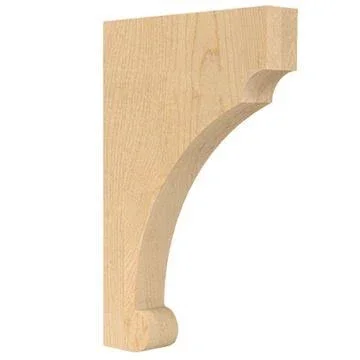 Designs of Distinction Craftsman 12 inch Corbel - Alder, Decorative Wood